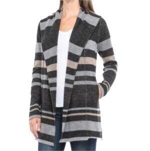 Max Studio Merino Wool Blend Open Front Shawl Collar Cardigan Jacket Medium‎